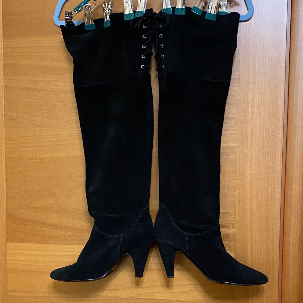 Steve Madden Black Over the Knee Boots